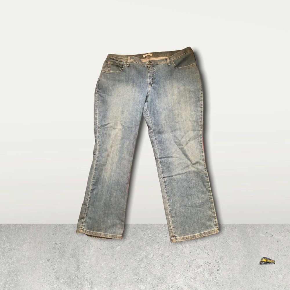 Lee 1889 Classic Fit Women's Size 20W Blue Denim Straight Jeans